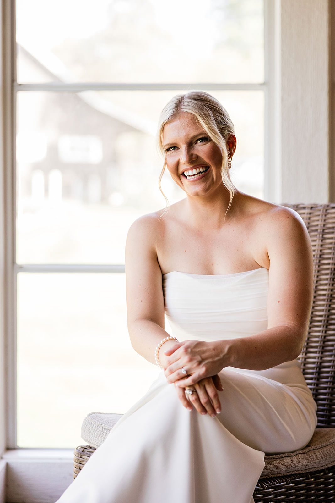 Bridal portrait by the window — natural light at Grand View Lodge — Tim Larsen Photography, Brainerd Lakes MN