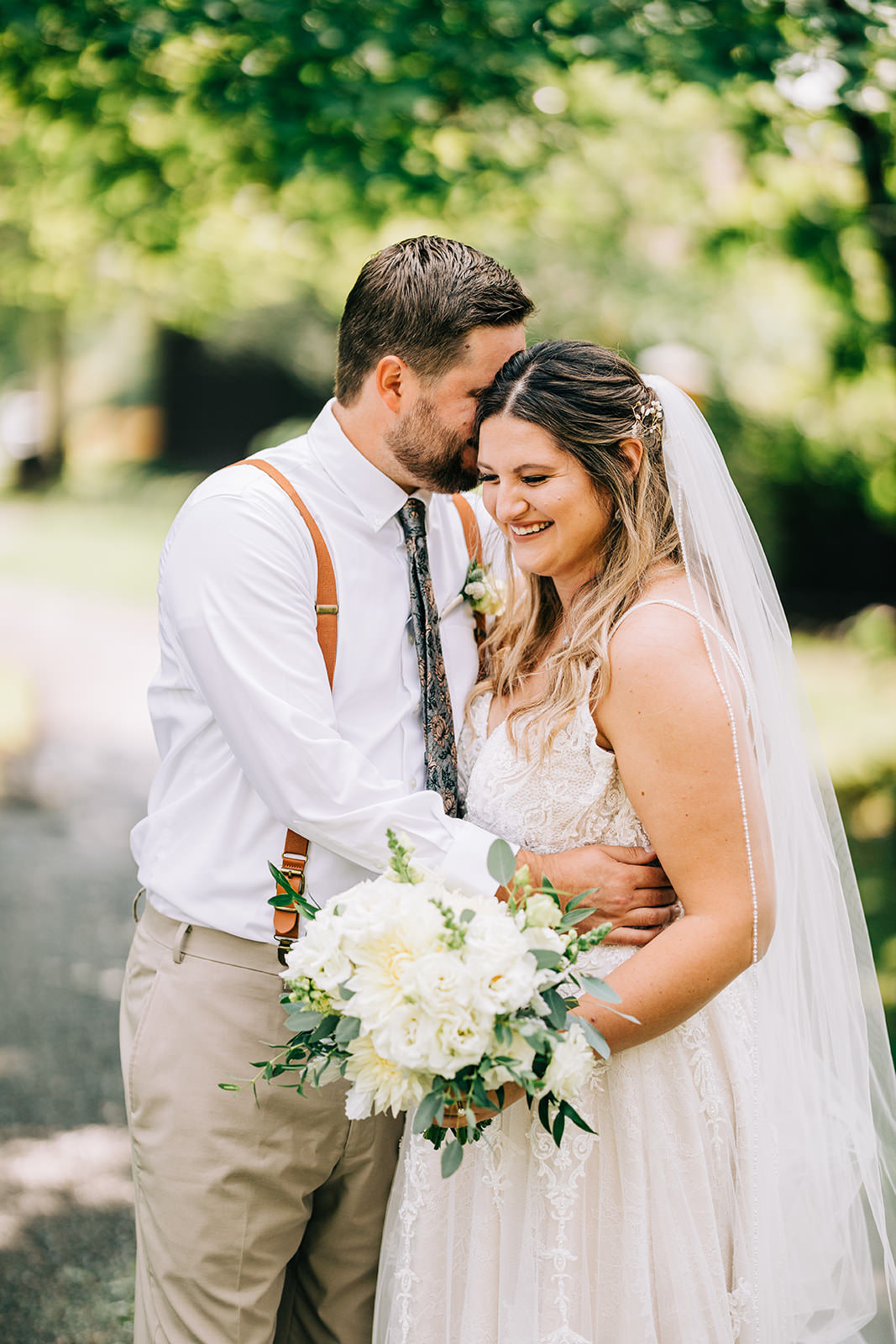 Shannon and Jon — editorial portrait on the garden path at Grand View Lodge — Tim Larsen Photography, Brainerd Lakes MN